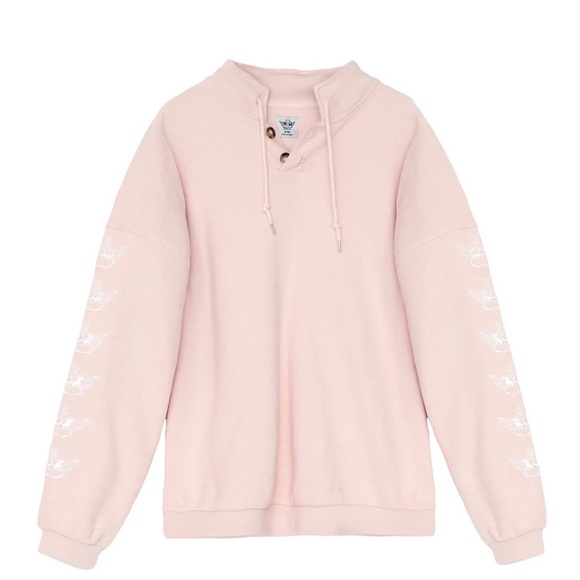 Boys Lie Tops - Boys Lie Adore You Henley Crewneck